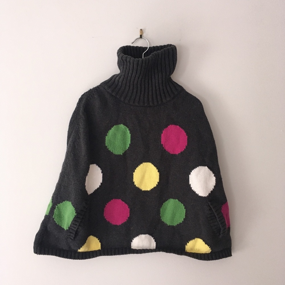 Polka Dot Poncho with Pockets | Fun Kid Piece